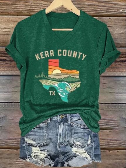 Women's Kerr County Strong V-neck T-shirt